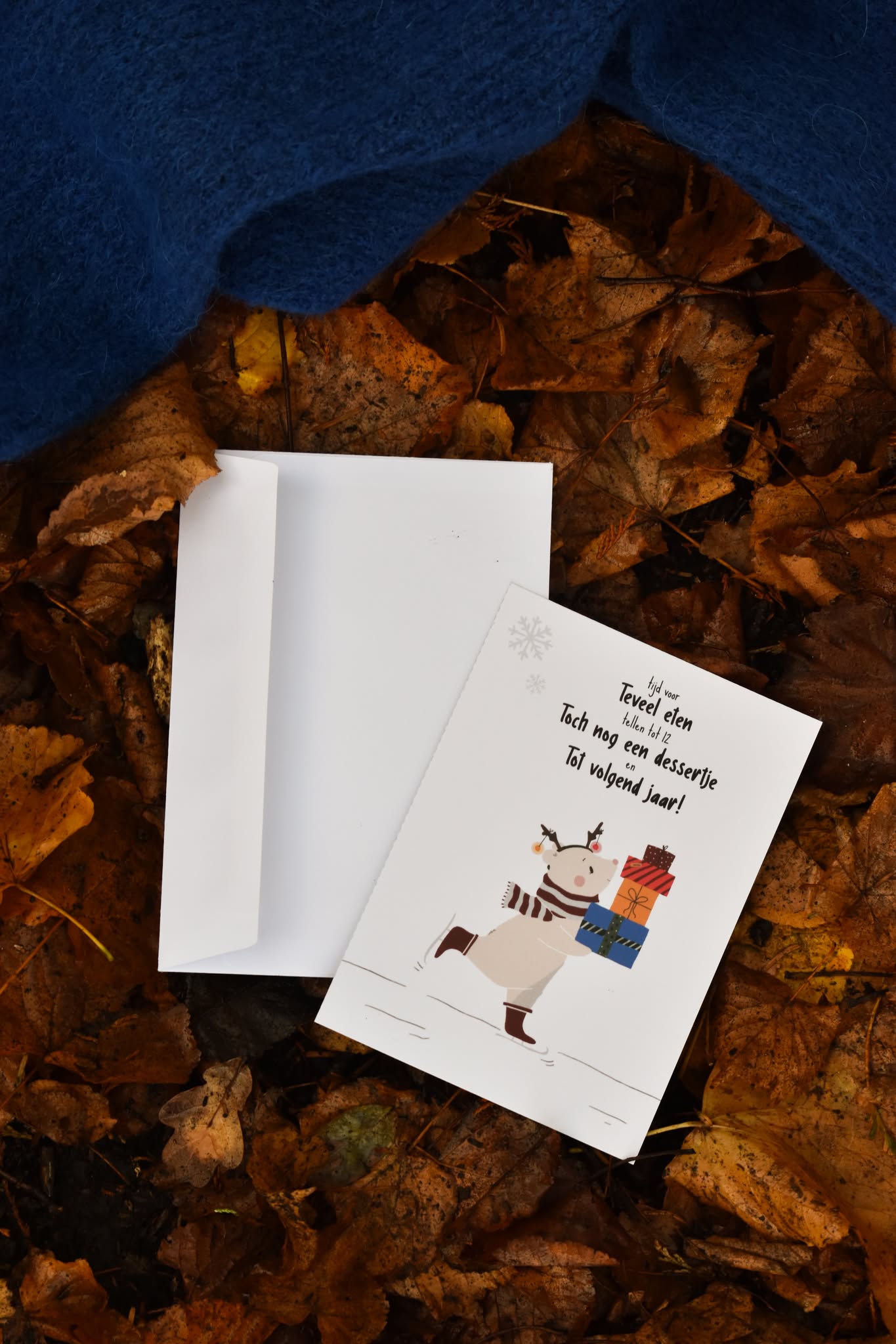 Kerstkaartje ijsbeer