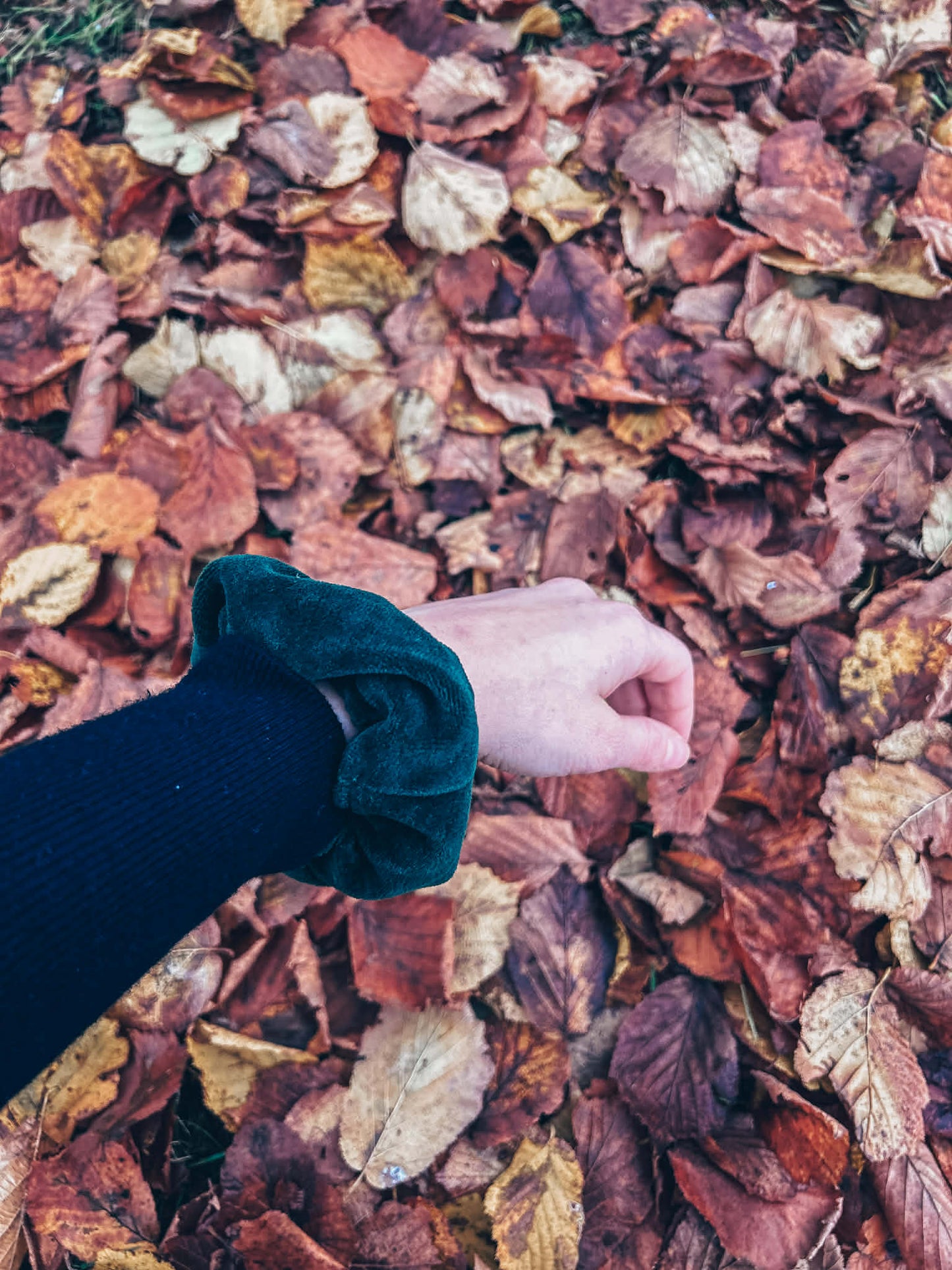 Scrunchie donkergroen