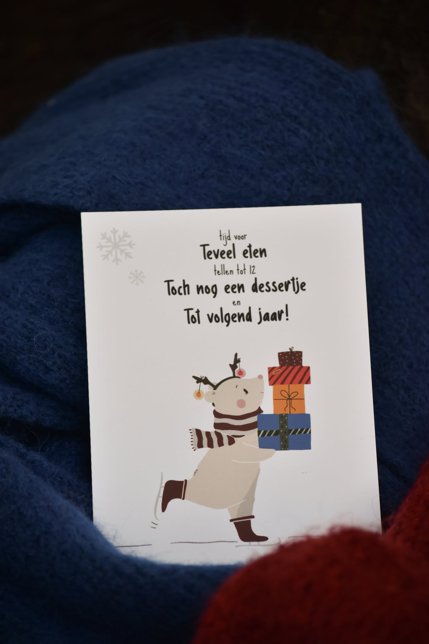 Kerstkaartje ijsbeer