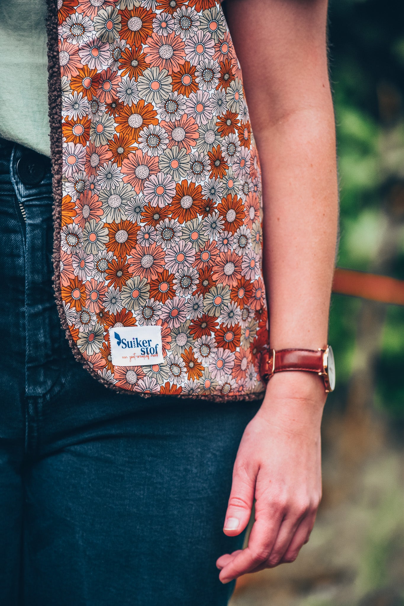 OP AANVRAAG: Reversible vestje (kleur, stof en maat op aanvraag)