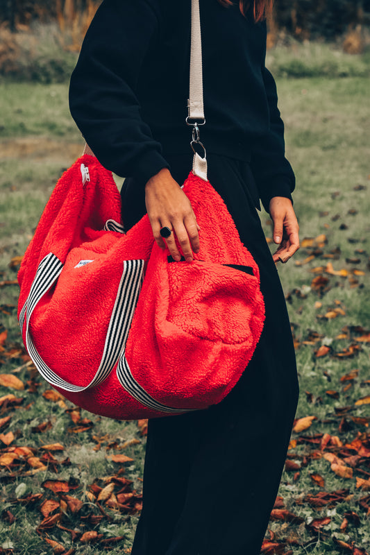 OP AANVRAAG: Duffelbag 'Anke' (kleur en stof op aanvraag)