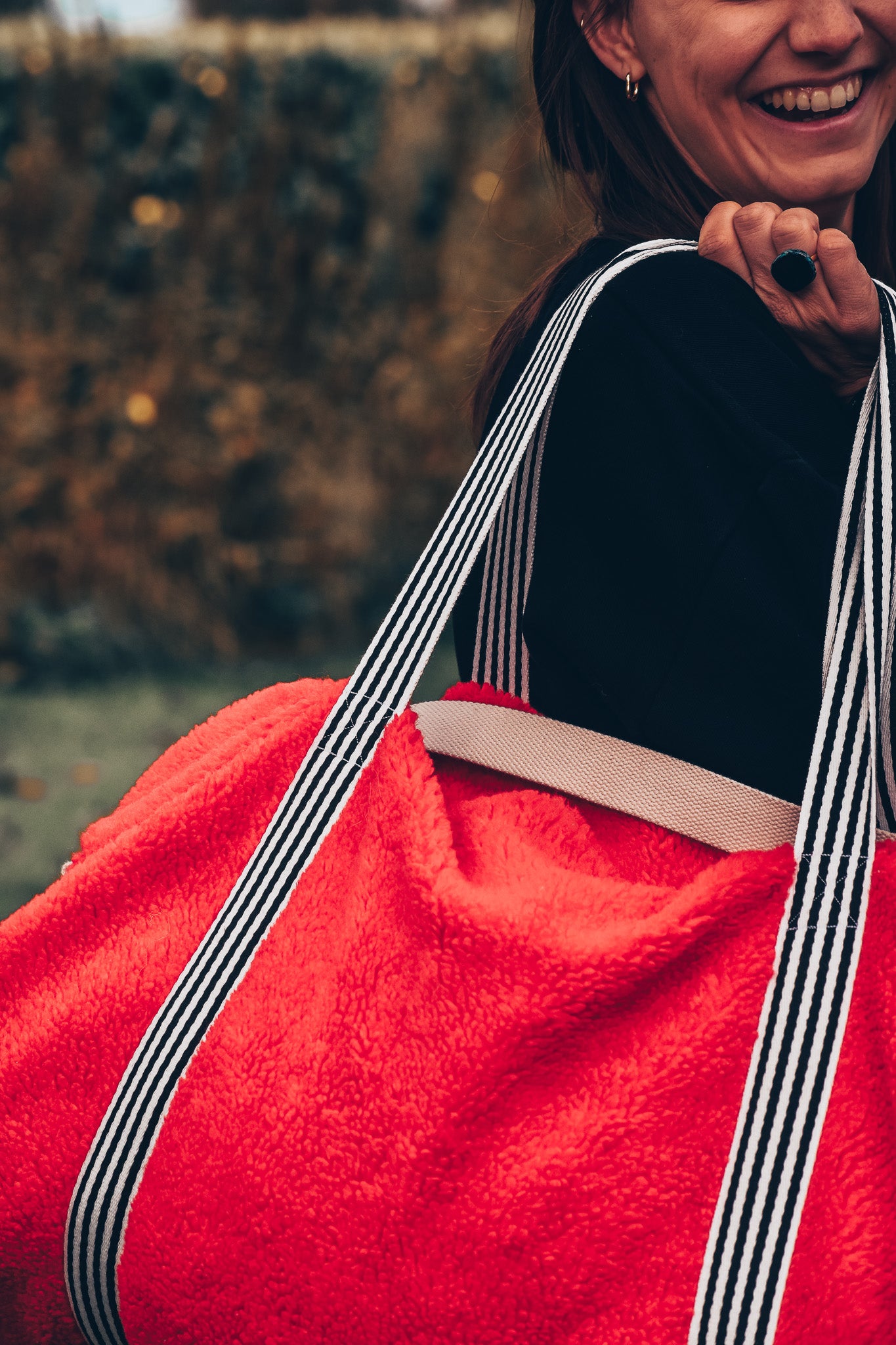 OP AANVRAAG: Duffelbag 'Anke' (kleur en stof op aanvraag)