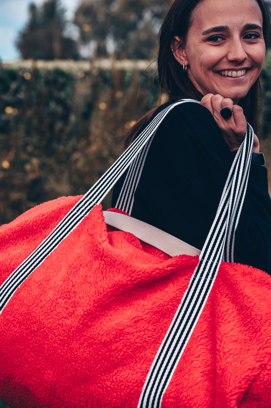 OP AANVRAAG: Duffelbag 'Anke' (kleur en stof op aanvraag)